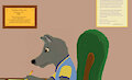Clarence Coyote Takes a School Aptitude Test by MoyomongooseRatedG