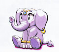 Shantae Elephant (Smol) (Commission) by Oddwarg