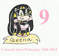 9 years of Geena the Echinda Genie