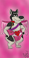 Happy Valentine Zipp Husky