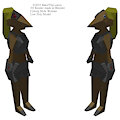 Cyborg Mole Woman 3D With Textures