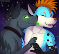 Feral/Furry couple in midnight by Mavrick