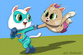 Speedy Kitties (by Caluriri) by BunPatrol