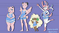 fairy track and field (old team illustration)
