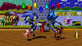 Sonic vs Metal Sonic at Palmtree Panic Zone