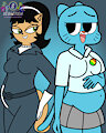 Pregnant Kitty Katswell and Nicole Watterson