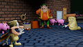 The Pig City title card 3D