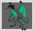 Half Jade Dragon Lizardfolk Adopt-OPEN by ChaosEye