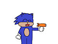 Movie Sonic With His Orange Blimp Trophy