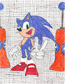 2003 Earliest Sonic Sketch by TurboThunderbolt