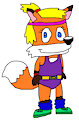 Katelynn the Fox in 80s Aerobic Outfit
