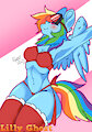 Rainbow dash Christmas 2022 (MLP:FIM) by LillyGh0st