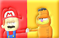 Mario and Garfield