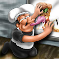 Peppino Spaghetti Licks Pizza - HeartlessAngel3D