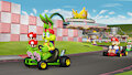 Jazz Jackrabbit kart racing with Mario