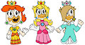 Duckburg Boys dressed Mario Princesses