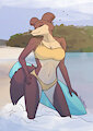 Juno at the Beach [Finished] by DeskManiac