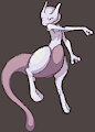 Mewtwo Sketch by QueenKami