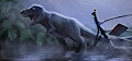 T-rex by WerewolfDegenerate