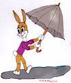 Alison Rabbit Umbrella by marcomouse