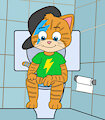 44 Cats - Lampo in the Toilet by Lampo44