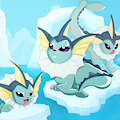 Vaporeon's by Dragnuz