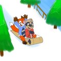 On an Open Sled (by Rainydays)