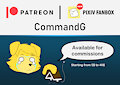 PixivFanbox Announcement by CommandG