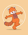 Red Panda Snoopydance by Cobalt by Kithpine