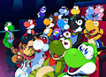 Mario Movie Watch Party YCH by Vorechestra