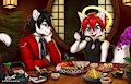 "Oh, I LOVE sushi!!" by DragonFU
