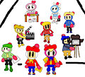 Bomberman Bros. In Filmmaker Outfits