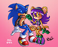 Sonic and Mina, Freedom Love by Zeromegas
