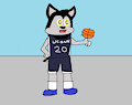 Sasha Scarlet In A UCONN Jersey