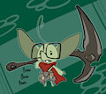 gobbo with a scythe