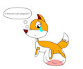 pregnant fox by Arinthegamingboy