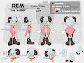 [Sonic OC] Rem Reference Sheet by starryeyedAD