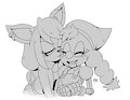 [Sonic OC x Canon] Bellepepper kiss by starryeyedAD