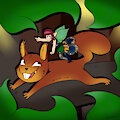 Squirrel ride by MikioMintJelly