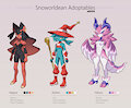 Snoworldean adoptables