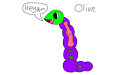 Olive the Worm! by Arinthegamingboy