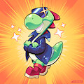 Cool #Yoshi commission 😎 by Spaicy