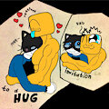 “Passionately hugging” by gigaboyo