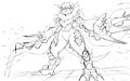 Sketch 72 - Meicrackmon Vicious Mode by WinickLim