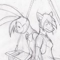 Skyscrapers (1930’s “Furs Thru Time” Sketch) by BunnyfoxDesigns
