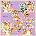 [YCH] Toony Telegram Animal Stickers 5