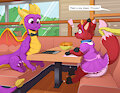 Lunch Date with Spyro by OmiThePlushfox