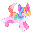 Rainbow Wolf ($10)