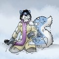 Snowball fight victim! by Nivaria