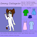 Emmy reference sheet: Kid by EmmyPup